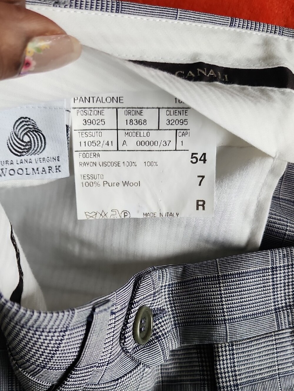 Canali Gray Plaid Double-Breasted Suit - Picture 9 of 10